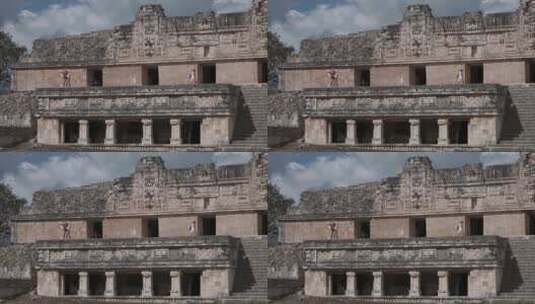 墨西哥奇琴伊察玛雅金字塔名胜游客地拍高清在线视频素材下载