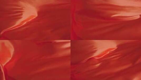 橙色丝绸飘动变换高清在线视频素材下载