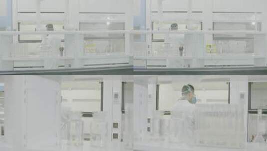 高端生物化学实验室检测有害气体防毒面罩高清在线视频素材下载