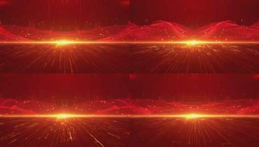 4K大气粒子红绸党建背景视频高清在线视频素材下载