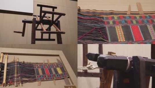 【镜头合集】纺车纺织机制造机编制古代 ~高清在线视频素材下载