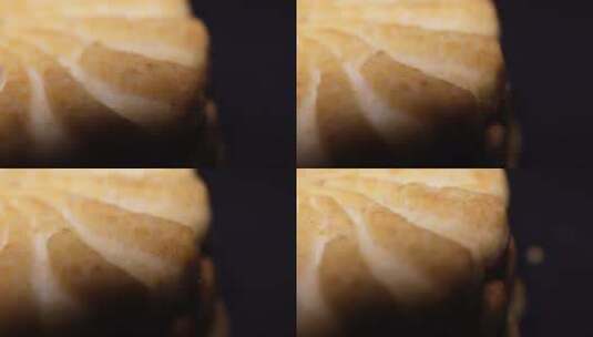 微距饼干烘焙甜品高清在线视频素材下载