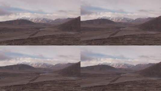 新疆 南疆 慕士塔格峰 乔戈里峰 冬季 雪山高清在线视频素材下载