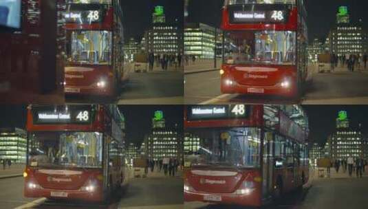 巴士离开车站高清在线视频素材下载