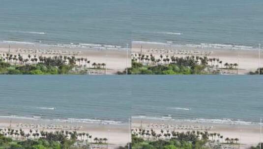航拍广西银滩滨海风光高清在线视频素材下载