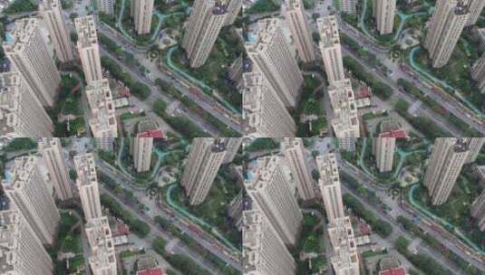 航拍广州珠江两岸建筑景观 4k高清在线视频素材下载