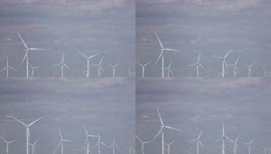 电力生产用风车风力发电机发电风车新能源高清在线视频素材下载