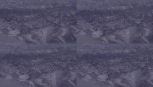 飞机上俯拍新疆大地高清在线视频素材下载
