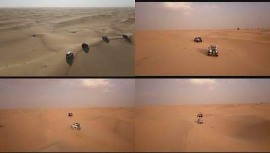 沙漠越野沙漠冲沙高清在线视频素材下载