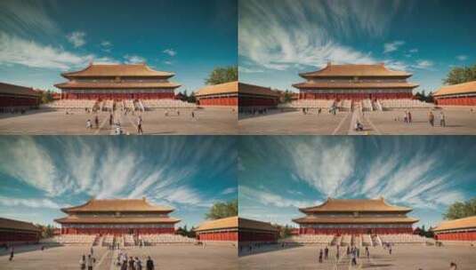 北京太庙延时摄影-1高清在线视频素材下载