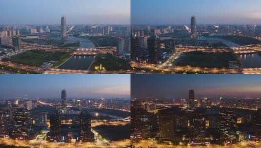 郑州东区航拍大景高清在线视频素材下载