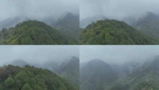 烟雨云雾缥缈的大山高清在线视频素材下载