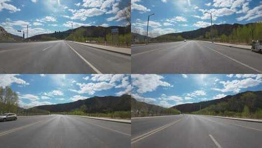 4k山间小路开车视频  行驶在农村 山路高清在线视频素材下载