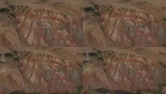 红色山脉的Kyzyl-Chin山谷也被称为阿尔泰的火星谷高清在线视频素材下载