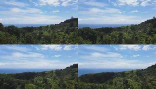 航拍海岛景观高清在线视频素材下载