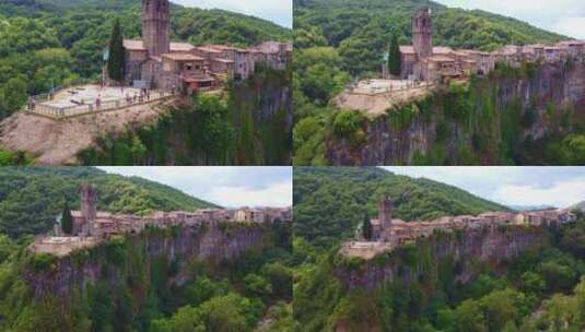 城堡的观景台高清在线视频素材下载