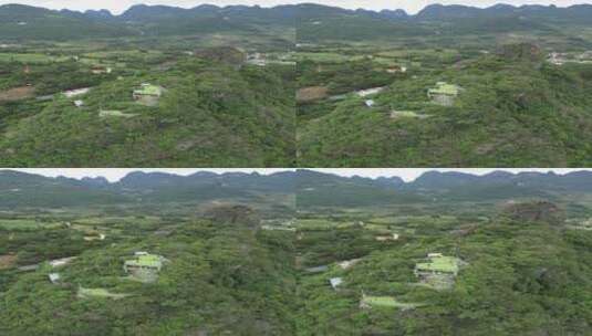 桂林兴坪相公山的观景平台游客风光高清在线视频素材下载