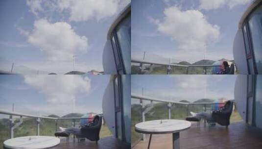 湖北宜昌三峡风力发电站地拍高清在线视频素材下载