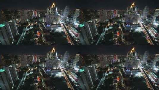 曼谷夜景高清在线视频素材下载