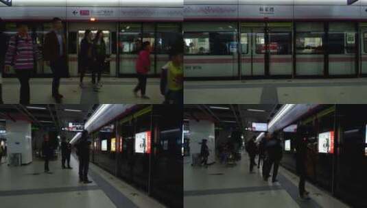 地拍武汉地铁延时高清在线视频素材下载
