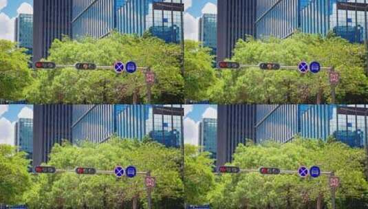 【正版素材】深圳城市红绿灯高清在线视频素材下载