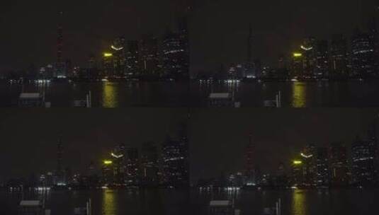 上海 外滩 空镜  城市  夜景   陆家嘴高清在线视频素材下载