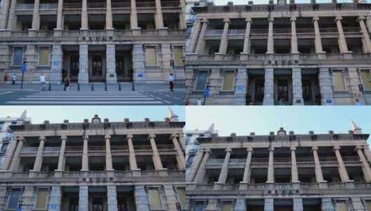 广州老街邮政博物馆历史景观欧式建筑高清在线视频素材下载