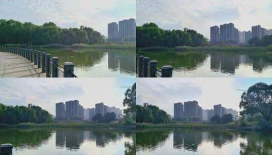 秋天的北京城市公园风光高清在线视频素材下载