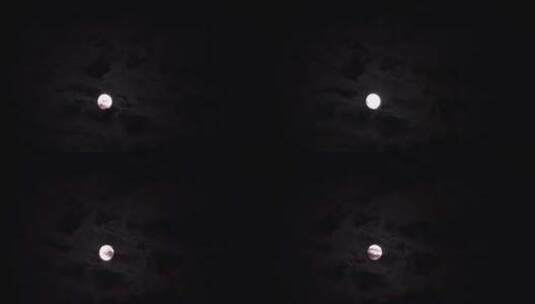 4K 乌云遮挡月亮高清在线视频素材下载