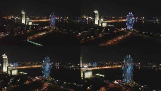 南昌之星摩天轮高清在线视频素材下载