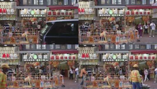 香港铜锣湾街景人流高清在线视频素材下载