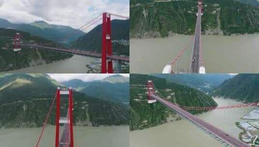 泸定大渡河大桥高清在线视频素材下载