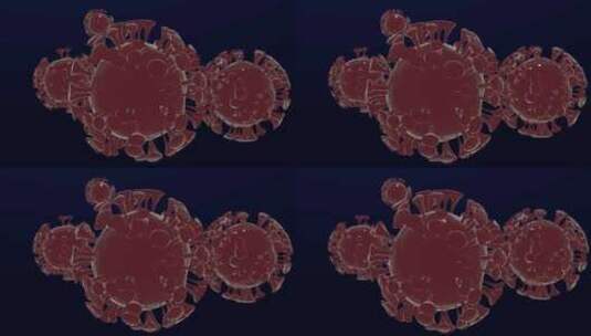 冠状病毒3d动画高清在线视频素材下载