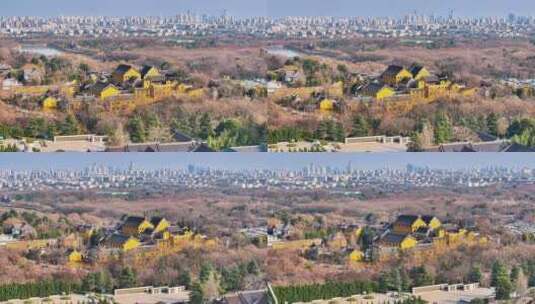 航拍瘦西湖风景区大明寺观音山园林寺庙高清在线视频素材下载