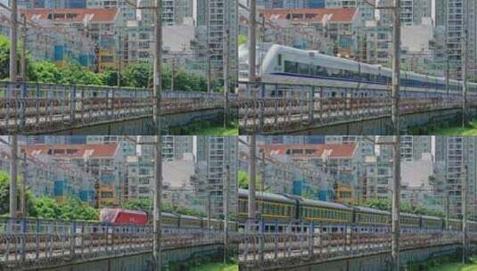 【正版素材】高铁和谐号列车高清在线视频素材下载