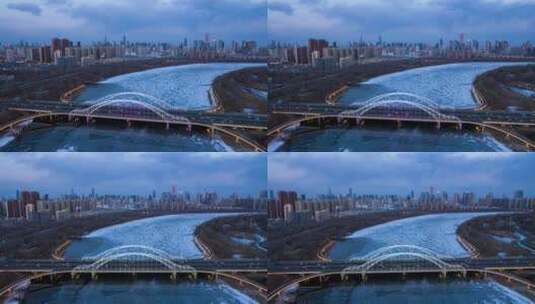 【高清8K】 沈阳浑南区南京桥高清在线视频素材下载