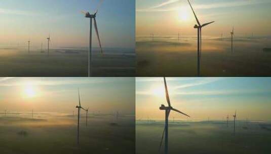 4K-风力发电大风车高清在线视频素材下载