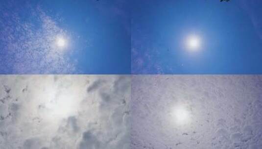 云延时摄影 炎热天空高清在线视频素材下载