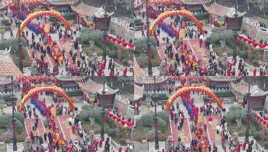 福建民俗正月十五湄洲妈祖巡安高清在线视频素材下载