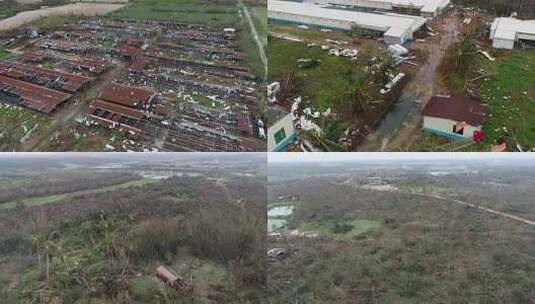 摩羯台风自然灾害雨天高清在线视频素材下载