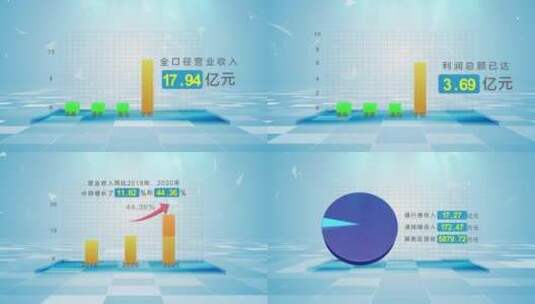 公司已实现营业收入高清AE视频素材下载