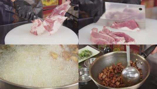 4K孜然羊肉制作高清在线视频素材下载