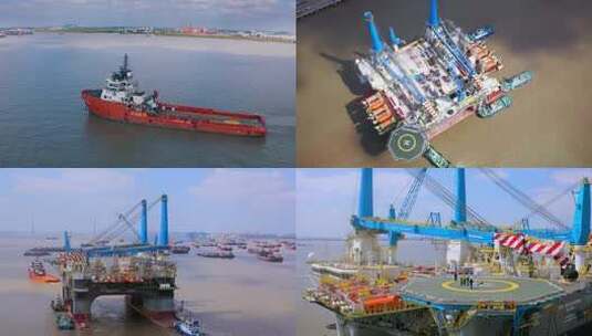 海上炼油平台大国重器世界级招商重工高清在线视频素材下载