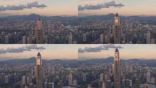 深圳城市高楼大厦航拍高清在线视频素材下载