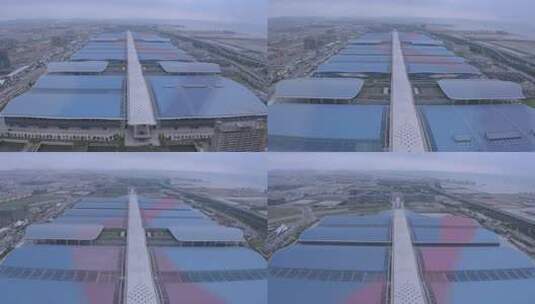 深圳国际会展中心 会展湾新城高清在线视频素材下载