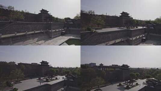 西安城市印迹-南门城墙2高清在线视频素材下载