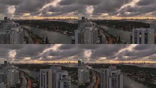 迈阿密日落高清在线视频素材下载