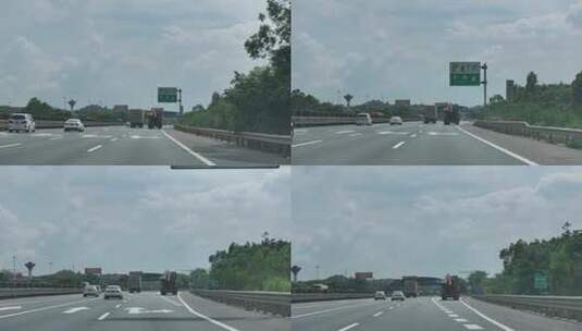 高速公路行车视觉拍摄高清在线视频素材下载