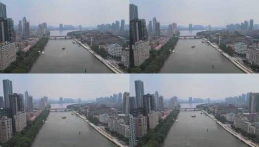 广州珠江及两岸建筑高清在线视频素材下载