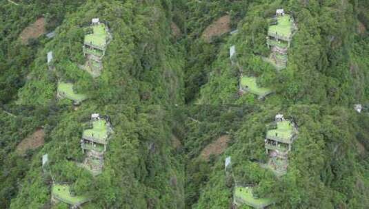 桂林兴坪相公山的观景平台游客风光高清在线视频素材下载
